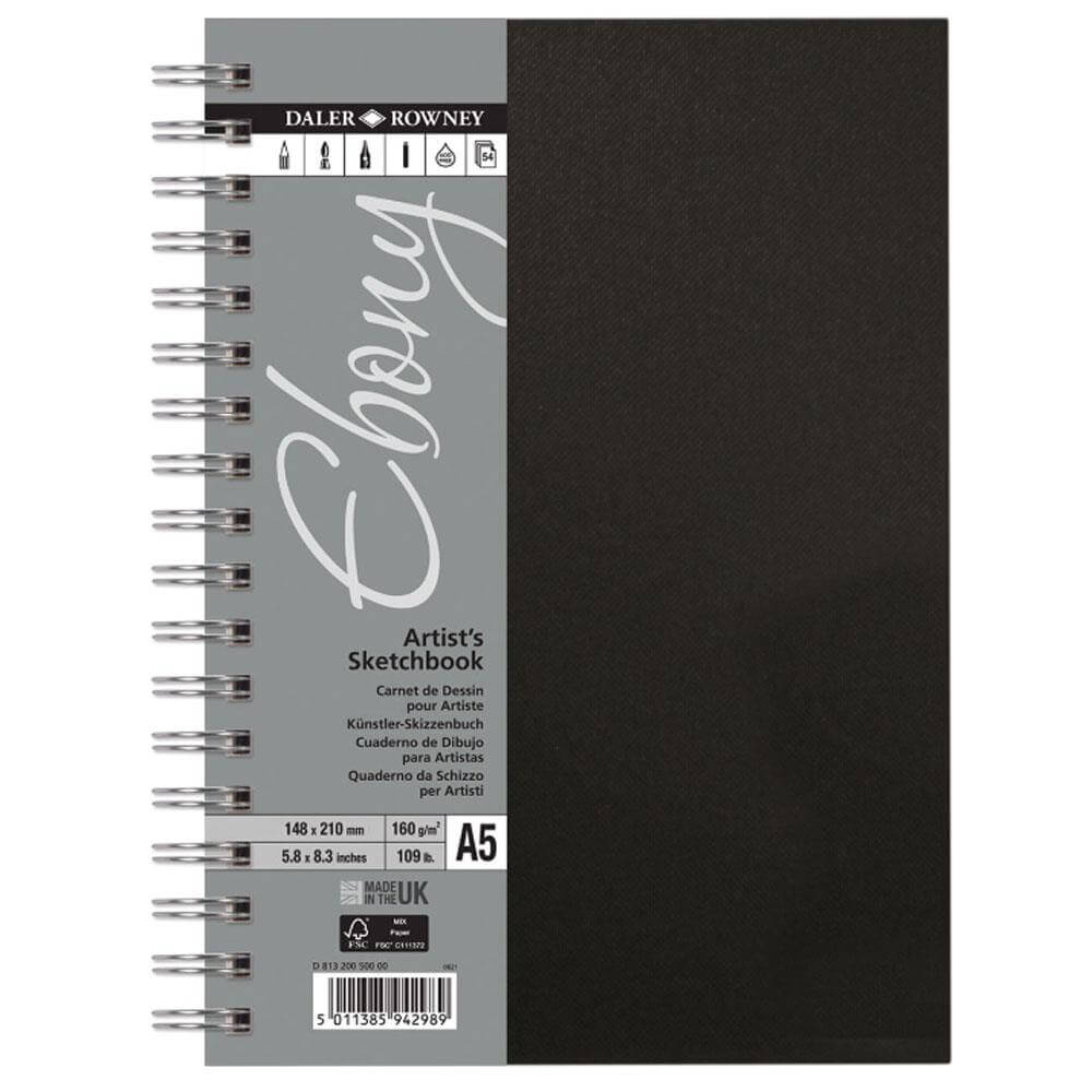 Daler Rowney Ebony Hardback Portrait Sketchbook